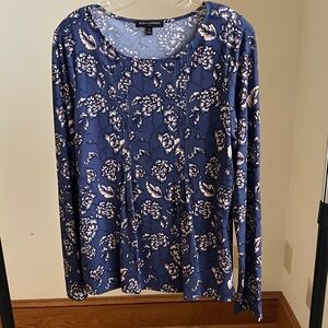 Banana Republic Floral Blue Women's Top